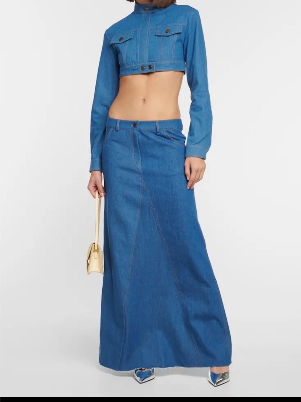 Aya Muse Maxi Denim Skirt